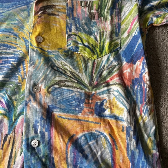 Multicolor Abstract Print Men's Shirt - Picture 2 of 5